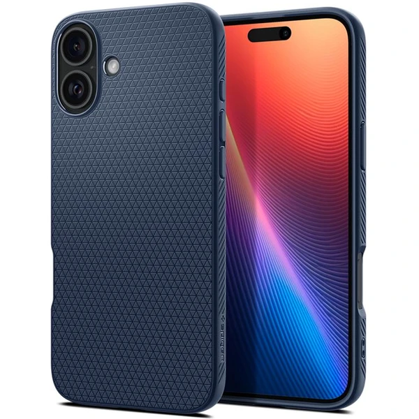 Spigen Liquid Air kryt iPhone 16 navy blue - Puzdra - Hlavný obrázok
