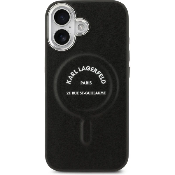 Karl Lagerfeld PU RSG Logo MagSafe kryt iPhone 17 čierny - Puzdra - Obrázok 1f07acd6057842789cac4c30ebe1149c