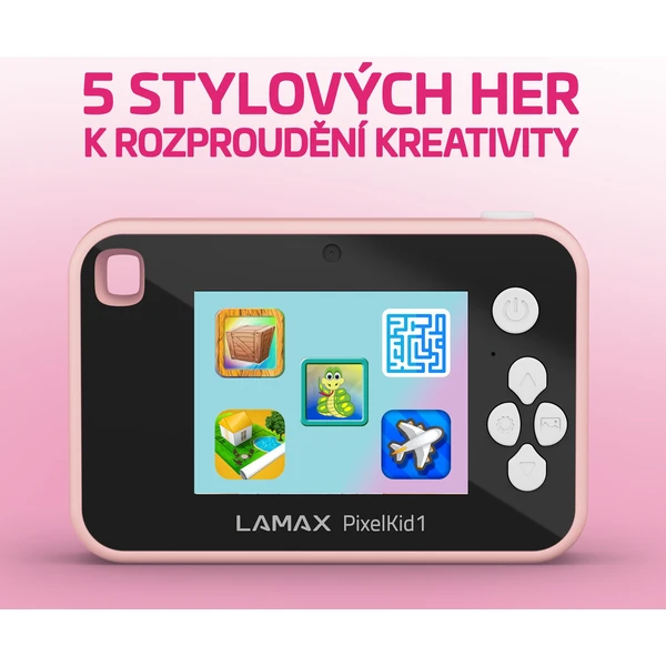 LAMAX PixelKid1 detský fotoaparát ružový - Fotoaparáty - Obrázok 1f17937b6151408e96a0f51e2df2b71a
