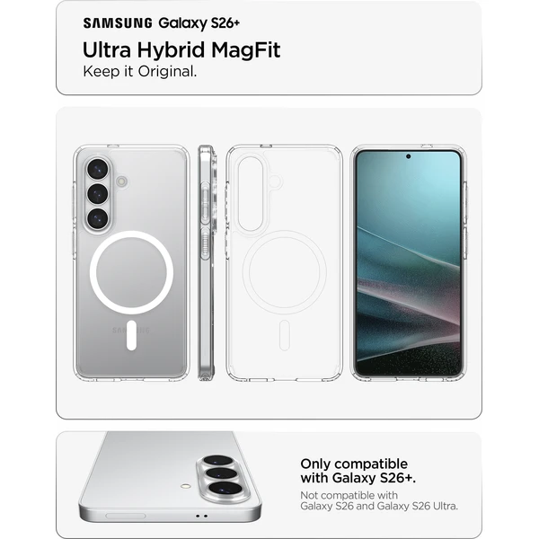 Spigen Ultra Hybrid MagSafe kryt Samsung Galaxy S26+ biely - Puzdra - Obrázok 1f1ab0219b4e4cb9ba94c022b3c644cb