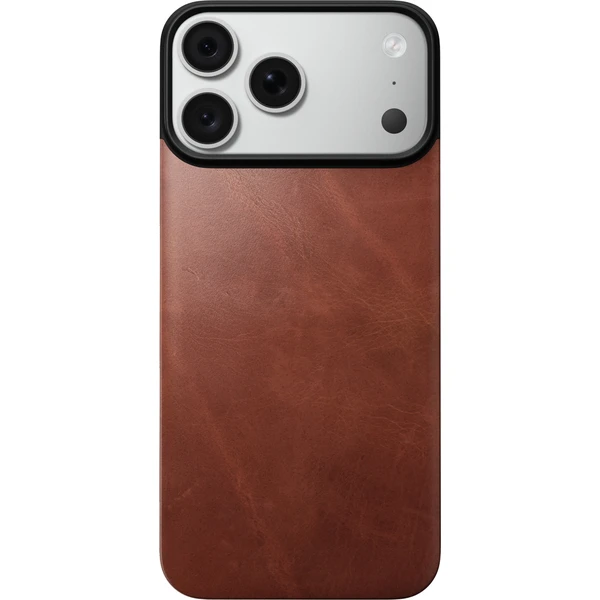 Nomad Magnetic Leather Back (Horween) MagSafe kožený kryt iPhone 17 Pro Max/18 Pro Max Olde Dublin - Puzdra - Obrázok 1f2356559901429fadeb7da96cd60cc4