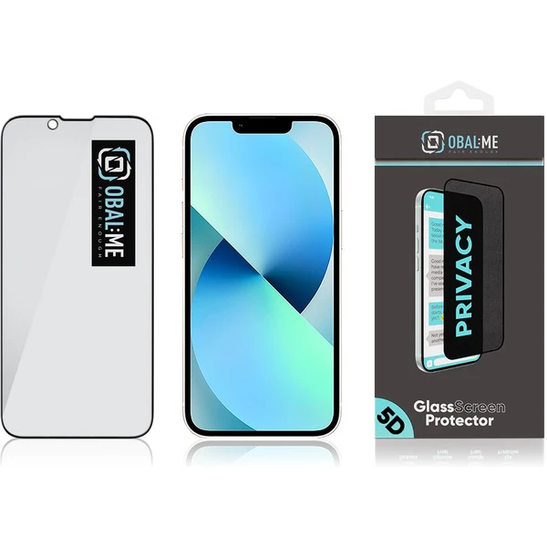 OBAL:ME Privacy 5D tvrdené sklo Apple iPhone 13 Mini čierne - Ochranné fólie a sklo - Obrázok 1f3df4a5df884c6685312c7a543addec