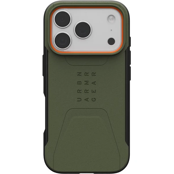 UAG Civilian Magsafe kryt iPhone 17 Pro zelený/oranžový - Puzdra - Obrázok 1f4b97d7a46f4c0fa1cd83a266fd1a40