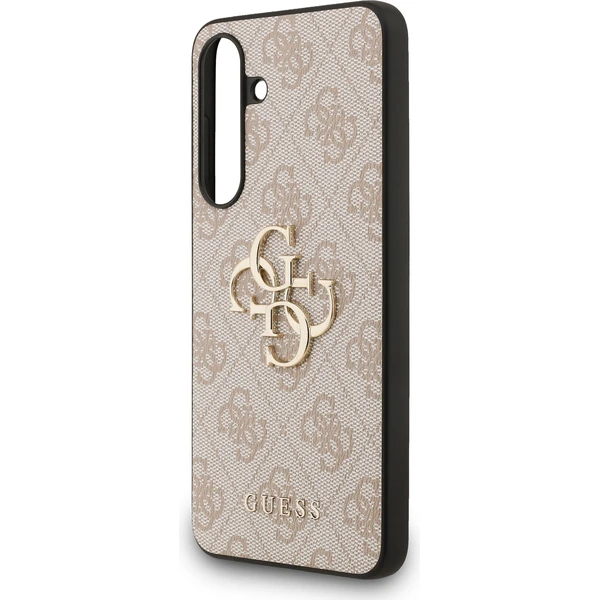 Guess PU 4G Metal Logo Zadný Kryt pre Samsung Galaxy S25 FE ružový - Puzdra - Obrázok 1f4dcd92041b4491ba3c87968fa96b1a