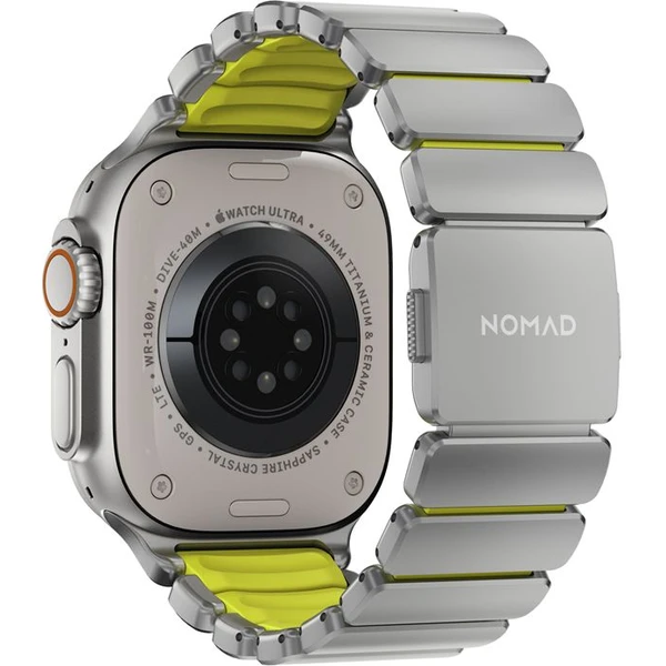 Nomad Stratos Band FKM remienok Apple Watch 45/46/49mm Natural Titanium/Volt - Remienky - Obrázok 1f5aa7ce55164f93be3b4f124d36b624