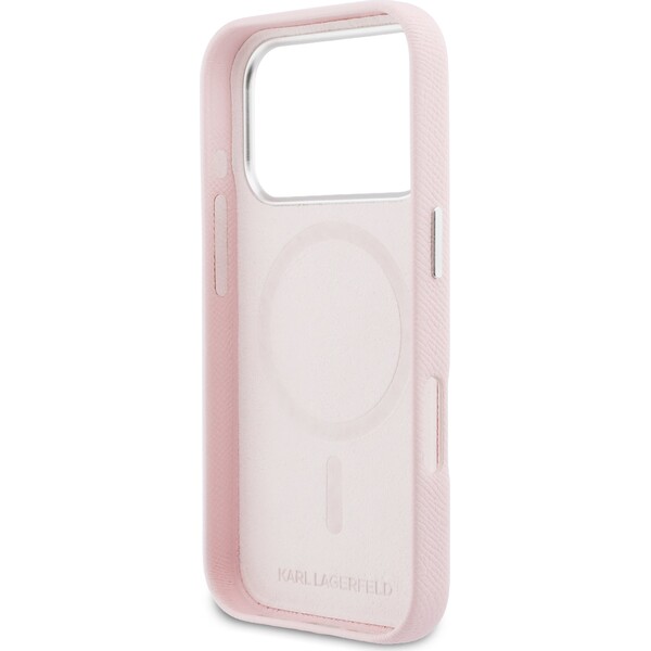 Karl Lagerfeld PU Karl a Choupette Hlavové Kolíky MagSafe kryt iPhone 17 Pro Max ružový - Puzdra - Obrázok 1f7d7619fb4346eaa0ba137655478d11