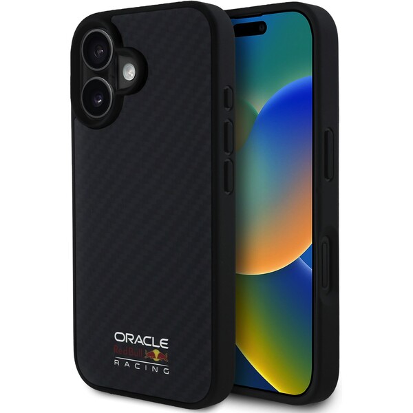 E-shop Oracle Red Bull Racing Carbon Shiny Logo MagSafe kryt iPhone 16 čierny