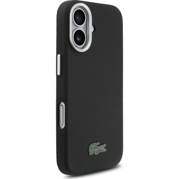 Lacoste PVC Iconic Petit Pique Metal Logo MagSafe kryt iPhone 17 čierny - Puzdra - Obrázok 1fa6ac8a5c844bdc8715b39bd4ad42a5