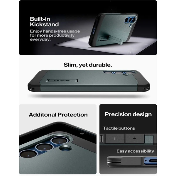Spigen Tough Armor MagSafe kryt Samsung Galaxy S25 zelený - Puzdra - Obrázok 1fc0b8e315714bea915dc149ce2bd868