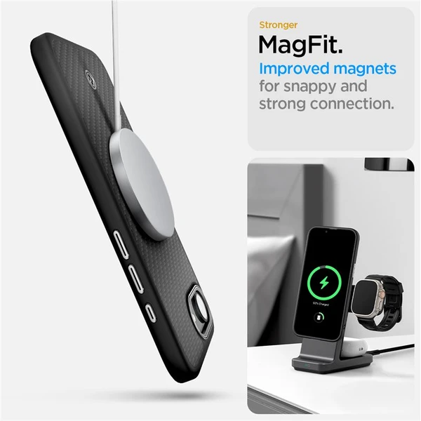 Spigen Enzo Aramid MagSafe kryt iPhone 17e/16e matne čierny - Puzdra - Obrázok 1fe1675f2e424bb395f59f2b34e988fc
