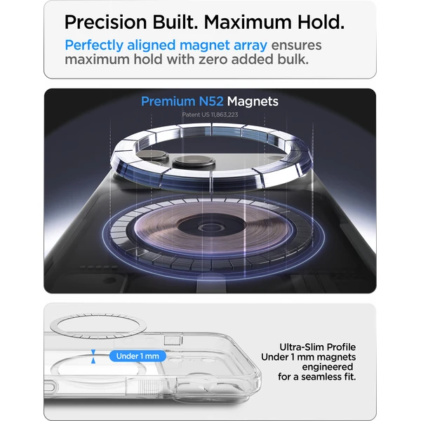 Spigen Ultra Hybrid T MagSafe kryt iPhone 18 Pro Max/17 Pro Max lesklá biela - Puzdra - Obrázok 1fe475bf50214ca3911d2d9357b03ede