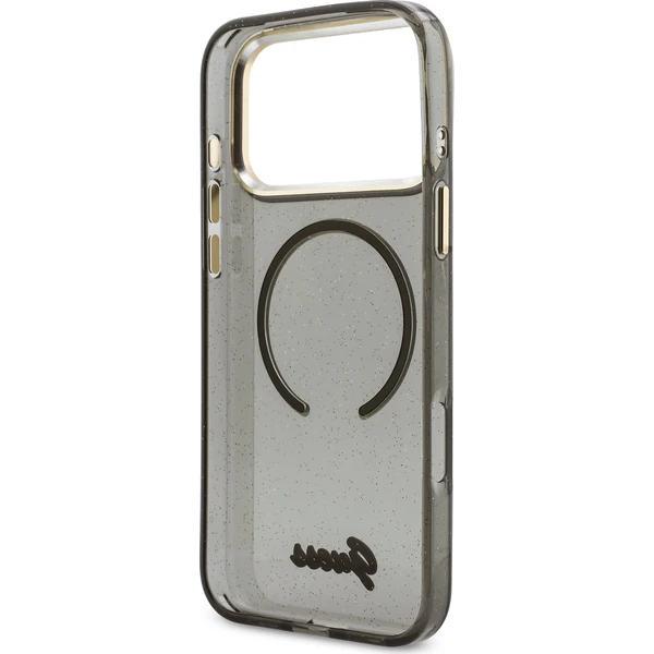 Guess IML Glitter Script Strap MagSafe kryt iPhone 17 Pro Max čierny - Puzdra - Obrázok 1ff48866cf0146d49b9240cfa88d526a