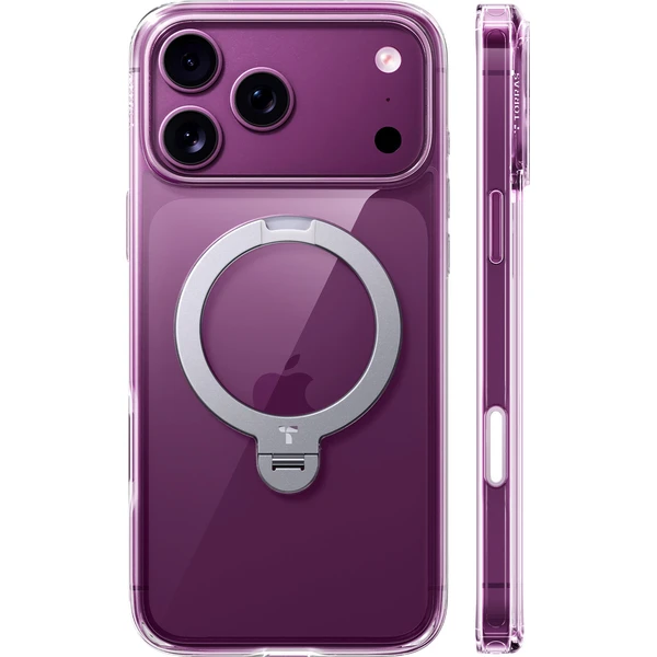 Torras Ostand Q3 Spin, priehľadný - iPhone 2026 Pro Max - Puzdra - Hlavný obrázok