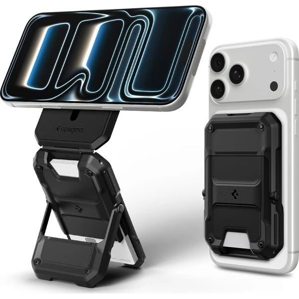 Spigen Tough Armor Pro Wallet MagSafe peňaženka pre 5 kariet čierna - Peňaženky - Obrázok 200e288f06664b0ba81a4a49f2c63224