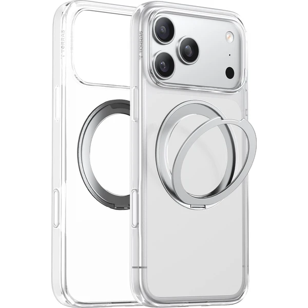 Torras Ostand Pro MagSafe kryt iPhone 17 Pro Max číry - Puzdra - Hlavný obrázok