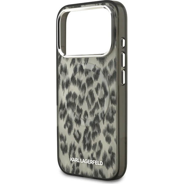 Karl Lagerfeld IML Leopard MagSafe kryt iPhone 17 Pro hnedý - Puzdra - Obrázok 202a8849a90e481396f7b95503667726