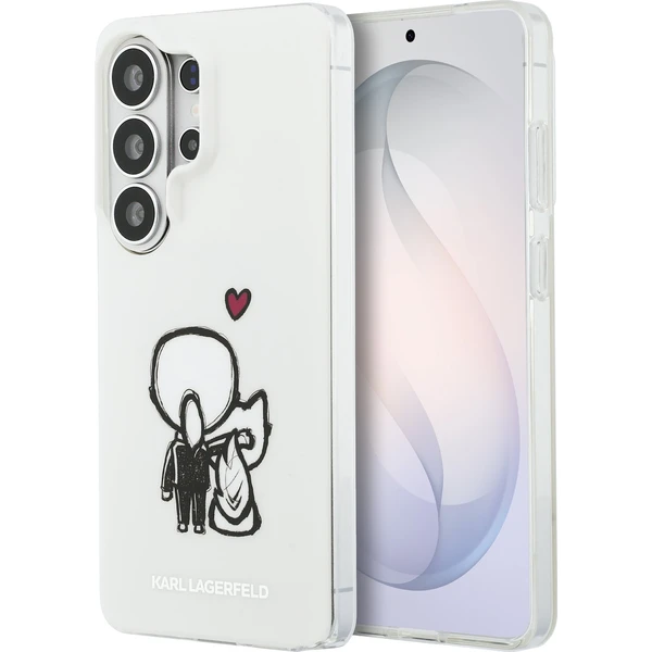 Karl Lagerfeld IML K&CH Zadné Logo Magnetický kryt Samsung Galaxy S26 Ultra priehľadný - Puzdra - Hlavný obrázok