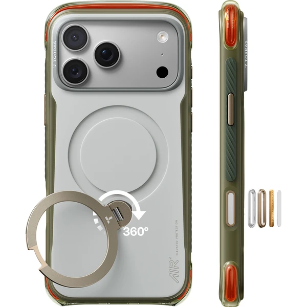 Torras Ostand Q3 Air Pro, alpská mramorová biela - iPhone 2026 Pro - Puzdra - Hlavný obrázok