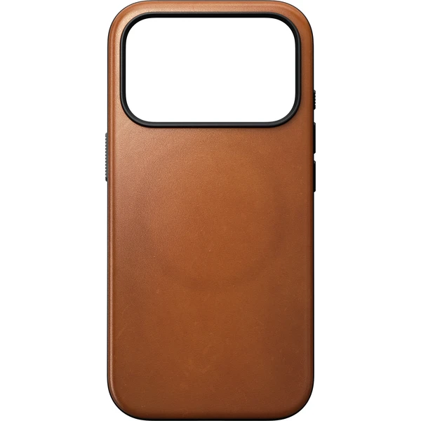 Nomad Modern Leather (Horween) MagSafe kožený kryt iPhone 17 Pro/18 Pro Saddle - Puzdra - Obrázok 203738820fe44c0e9f4b091819b7d085