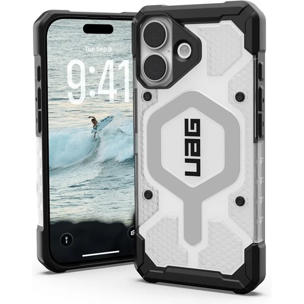 UAG Pathfinder Clear Magsafe kryt iPhone 17 číry/strieborný - Puzdra - Hlavný obrázok