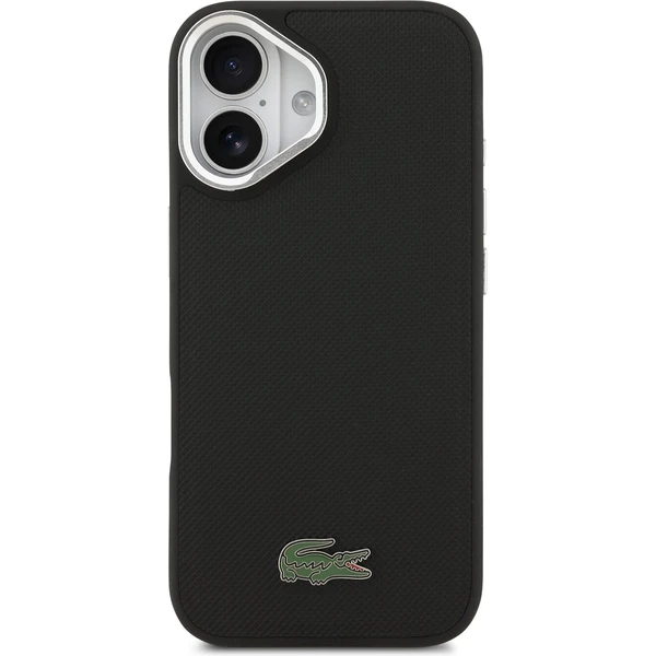 Lacoste Iconic Petit Pique Camera Stand MagSafe kryt iPhone 17 čierny - Puzdra - Obrázok 206d721e1bee4b429e9fb10510875e41