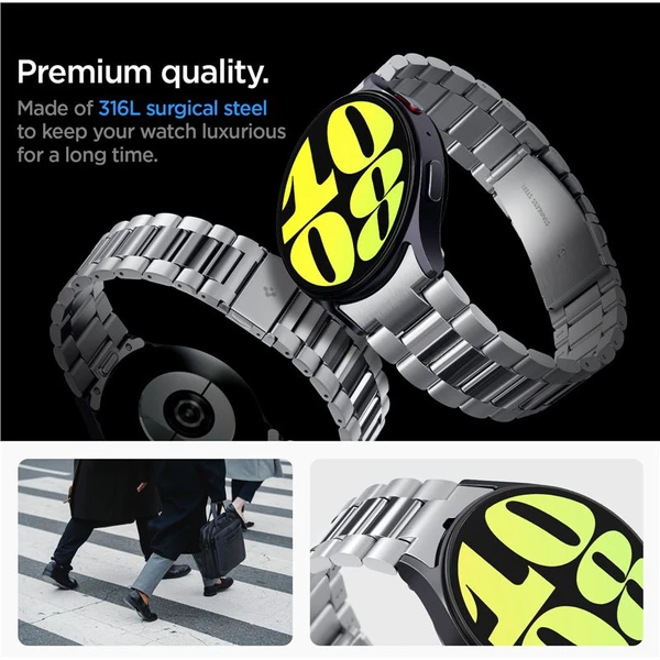 Spigen Modern Fit 316L remienok Samsung Galaxy Watch7 44/40mm strieborný - Remienky - Obrázok 207b65c839c14296aadb891d2fa69014