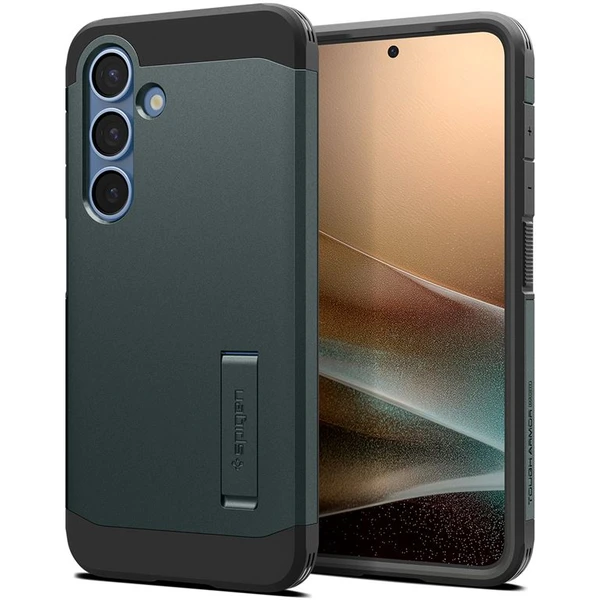 Spigen Tough Armor MagSafe kryt Samsung Galaxy S25+ zelený - Puzdra - Hlavný obrázok