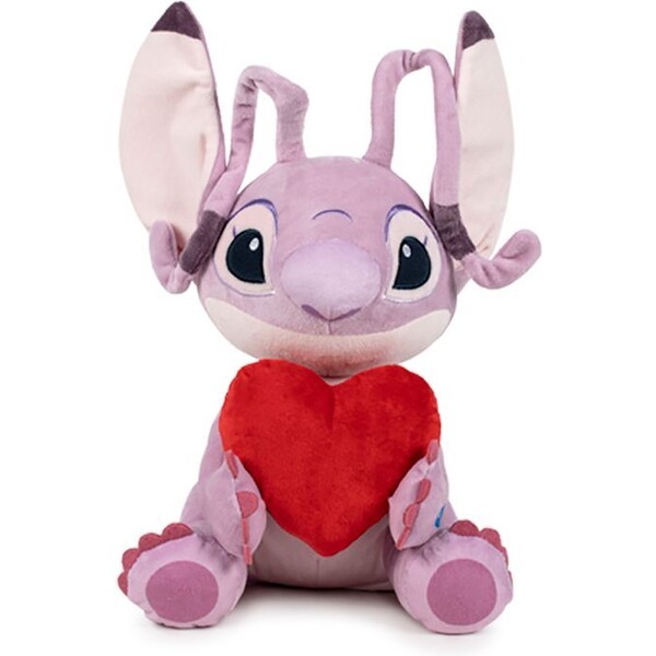 Plyšák Lilo & Stitch - Angel sitting with Heart 30 cm (so zvukom)