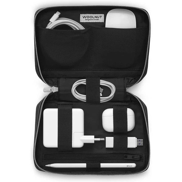 Woolnut kožený Tech Organizér čierny - Organizéry - Obrázok 20Q4000701