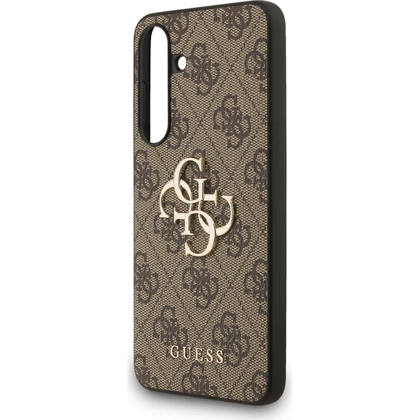 Guess PU 4G Metal Logo Zadný Kryt pre Samsung Galaxy S25 FE hnedý - Puzdra - Obrázok 20adaea191cc4e61a09609f05d75f63b