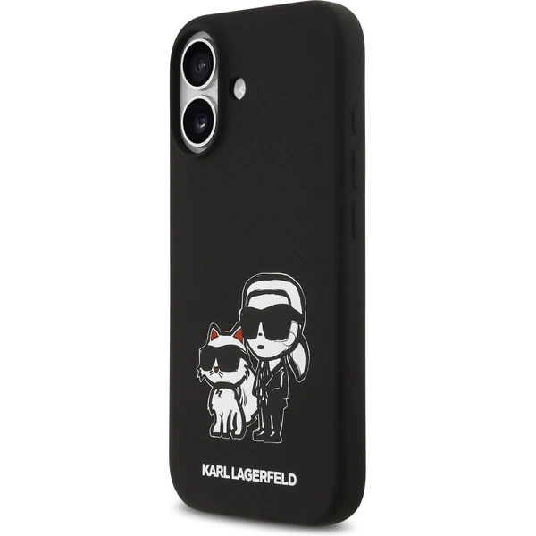 Karl Lagerfeld Liquid Silicone K&CH Sketch MagSafe kryt iPhone 17 čierny - Puzdra - Obrázok 20af920612c94ded9e04ba7798b8b06c