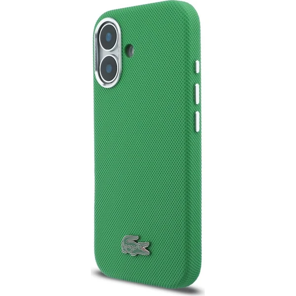 Lacoste PVC Iconic Petit Pique Kovové Logo MagSafe kryt iPhone 16 zelený - Puzdra - Obrázok 20fe0dfc0487437e8b4f0aff71f5400b