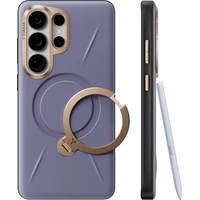Torras Ostand Q3 VegSkin MagSafe kryt Samsung Galaxy S26 Ultra tmavofialový - Puzdra