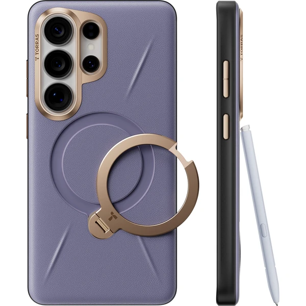 Torras Ostand Q3 VegSkin MagSafe kryt Samsung Galaxy S26 Ultra tmavofialový - Puzdra - Hlavný obrázok