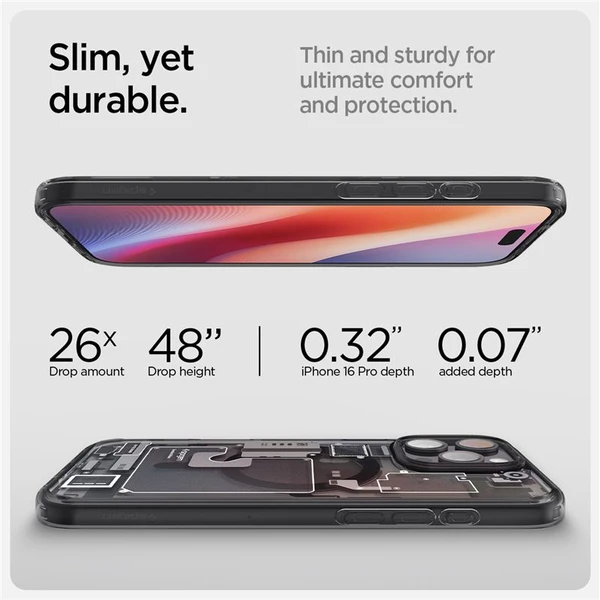 Spigen Ultra Hybrid MagSafe kryt iPhone 16 Pro zero one - Puzdra - Obrázok 2106f26cd72e420caf7c01122bf1c169
