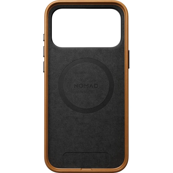 Nomad Traditional Leather MagSafe kožený kryt iPhone 17 Pro Max/18 Pro Max English Tan - Puzdra - Obrázok 211893614401481ba17279b290e39653