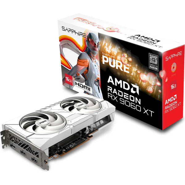Sapphire PURE AMD Radeon RX 9060 XT GAMING OC 16GB - white - Grafické karty - Obrázok 211H000N01