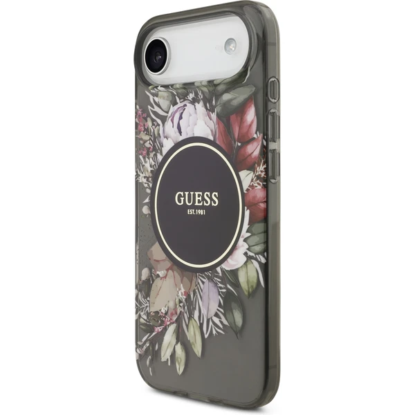 Guess IML Flowers Strap MagSafe kryt iPhone Air čierny - Puzdra - Obrázok 212376c95a884baeab4d0288793baa6e