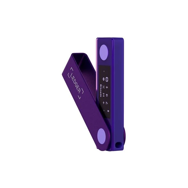Ledger Nano X krypto peňaženka (iOS/Android/Windows/MacOS/Ubuntu) fialová - Krypto peňaženky - Hlavný obrázok