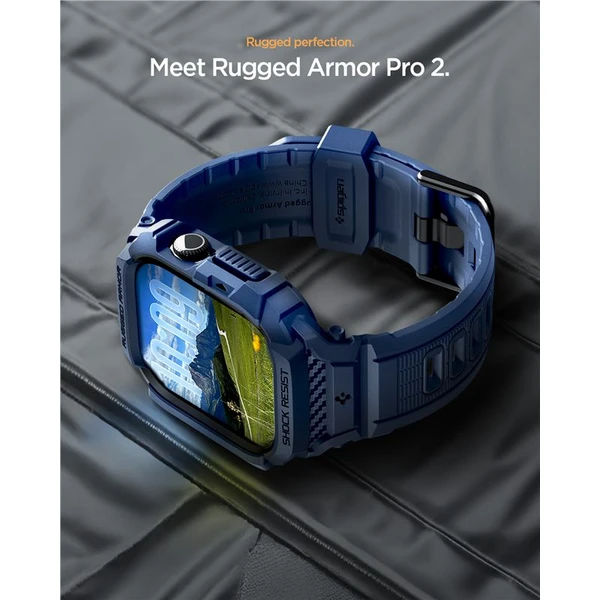 Spigen Rugged Armor Pro 2 puzdro Apple Watch 11 (42mm) navy blue - Puzdra - Obrázok 214c904b78fe4a04be688bf8634a2bc8