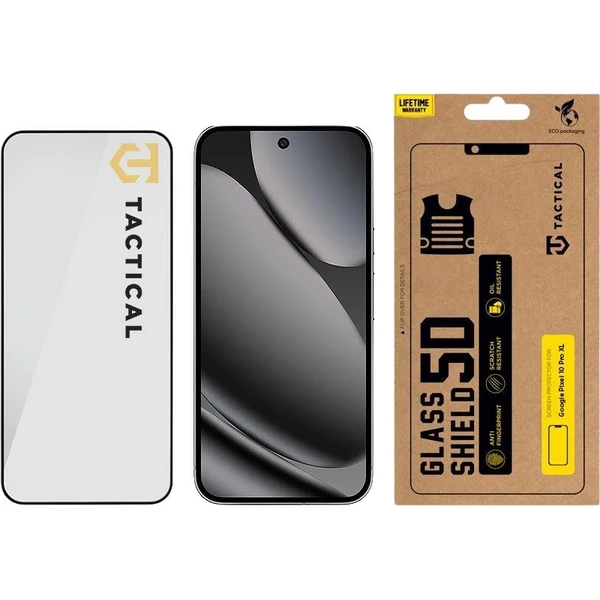 Tactical Glass Shield 5D sklo pre Google Pixel 10 Pre XL čierne - Ochranné fólie a sklo - Obrázok 2156bc040c73440692851f3acd2697ce