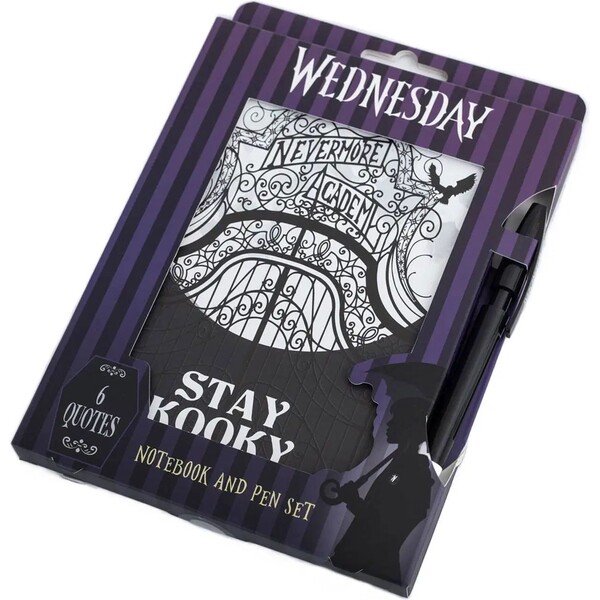Blok a pero Wednesday - Stay Spooky