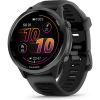 Garmin Forerunner 570 47 mm tmavo šedá hliníková luneta s čiernym polopriehľadným remienkom - Inteligentné hodinky