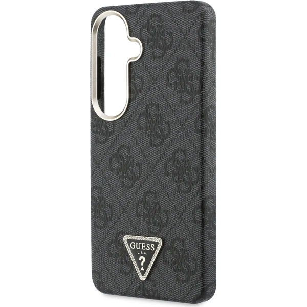 Guess PU koža 4G Strass trojuholníkové logo zlatý rám magnetický kryt Samsung Galaxy S26 čierny - Puzdra - Obrázok 21d936637ff74e5683ca8dea69a0178d