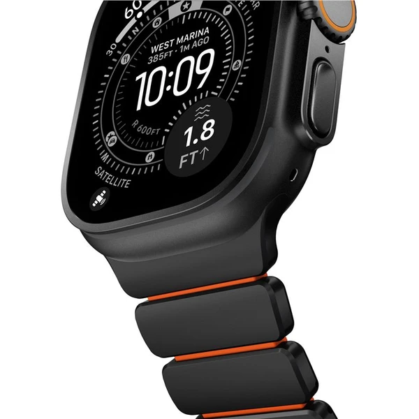 Nomad Stratos Band FKM remienok Apple Watch 45/46/49mm Čierny titán/Ultra oranžová - Remienky - Obrázok 21eeebcbc7434e6faa742df108cccd0f
