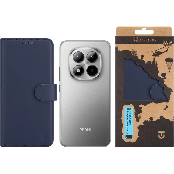 Taktické poznámky poľné puzdro Xiaomi Redmi Note 15 Pro+ 4G/5G modré - Puzdra - Obrázok 22141f09753845808503394bdd03b3ae