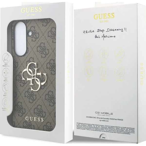 Guess PU 4G Metal Logo kryt Samsung Galaxy A37 hnedý - Puzdra - Obrázok 222610474d3043be81ccf0f3ddff0d47