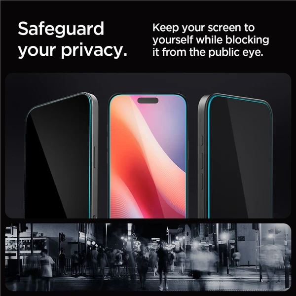 Spigen Glass tR EZ Fit (Privacy) tvrdené sklo iPhone 17 Pro Max/16 Pro Max číre (2 ks) - Ochranné fólie a sklo - Obrázok 222f1b74126044b28a2815ad4a602274