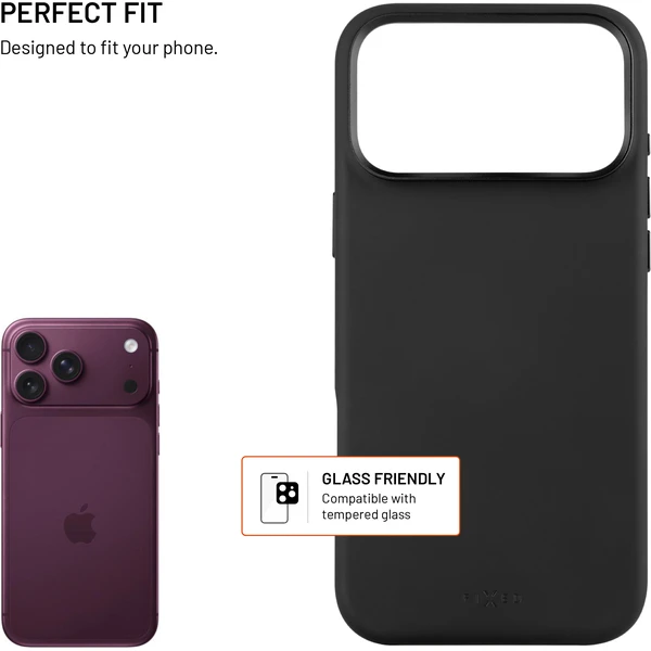 FIXED MagFlow silikónový kryt s MagSafe Apple iPhone 18 Pro Max čierny - Puzdra - Obrázok 2232060a15544c76addb16340855eea2