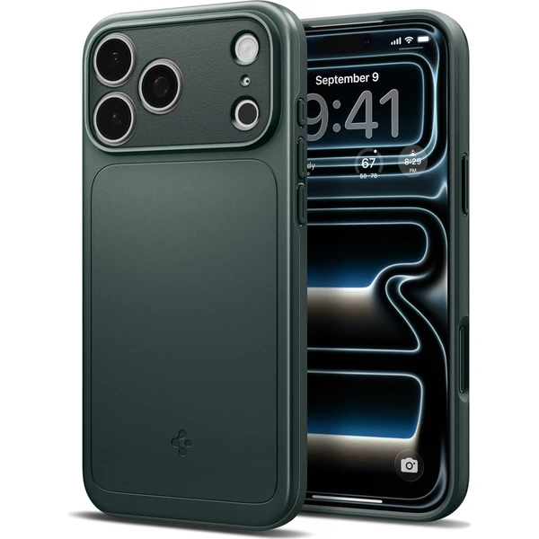 Spigen Thin Fit MagSafe kryt iPhone 18 Pro/17 Pro abys green - Puzdra - Hlavný obrázok